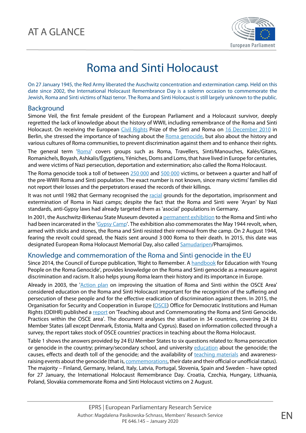 Roma and Sinti Holocaust