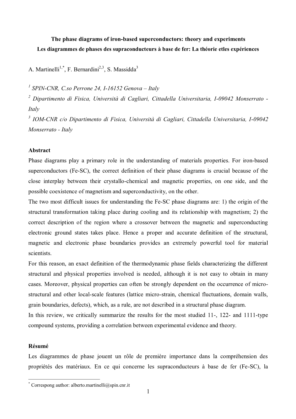 1 the Phase Diagrams of Iron-Based Superconductors