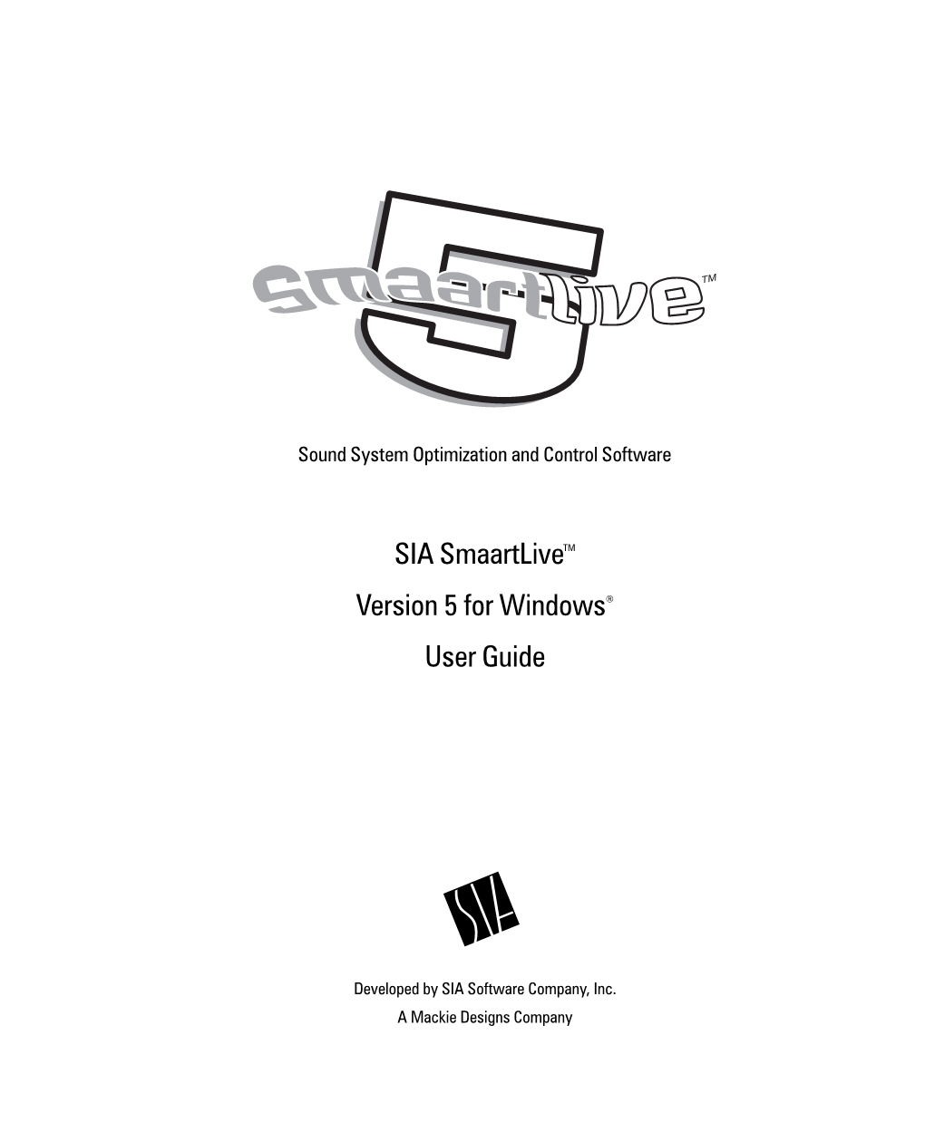 SIA Smaartlive User's Manual