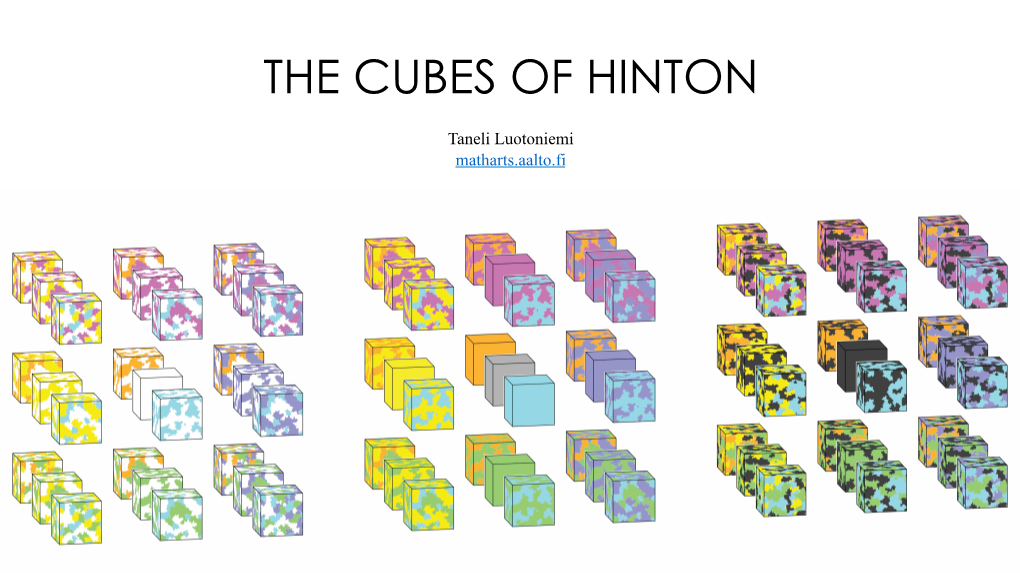 The Cubes of Hinton