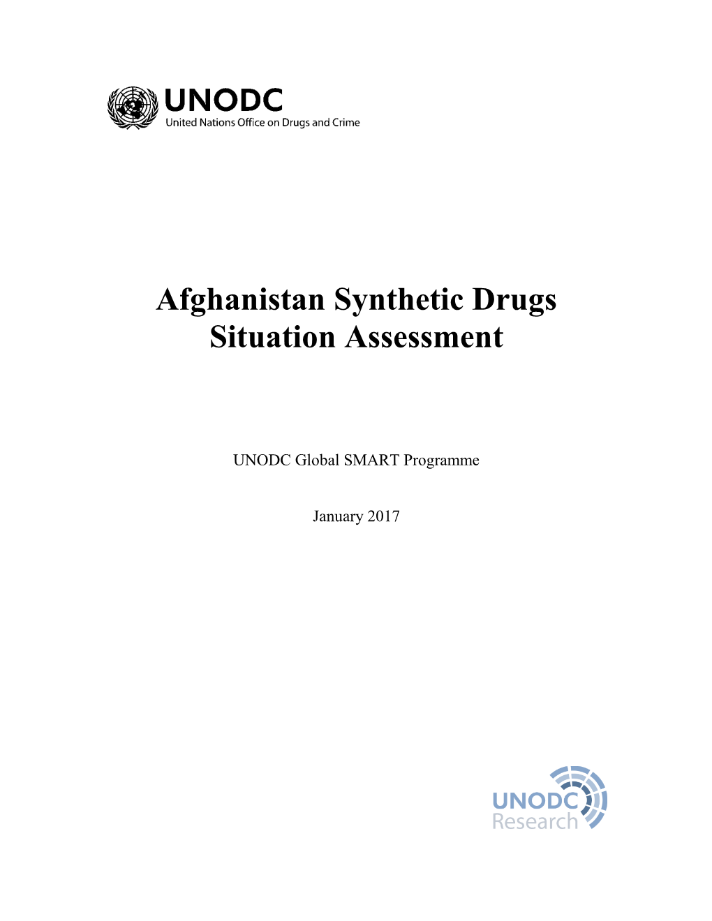 2017 Afghanistan Synthetic Drugs Situation Assessment