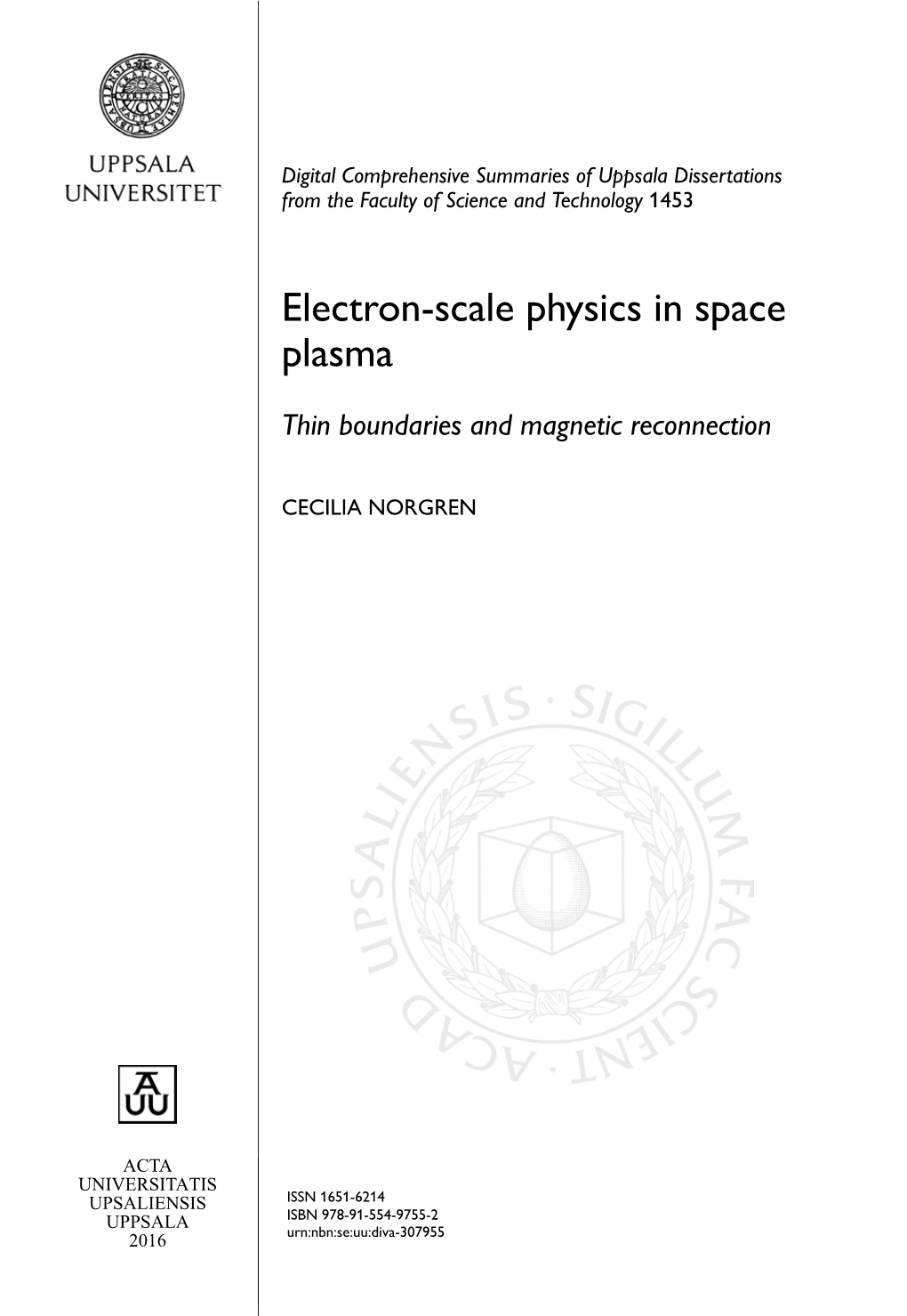 Electron-Scale Physics in Space Plasma