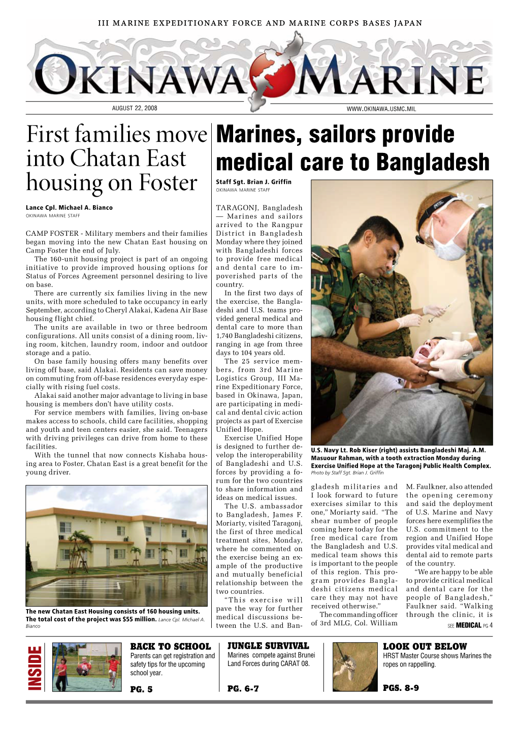 First Families Move Into Chatan East Housing on Foster