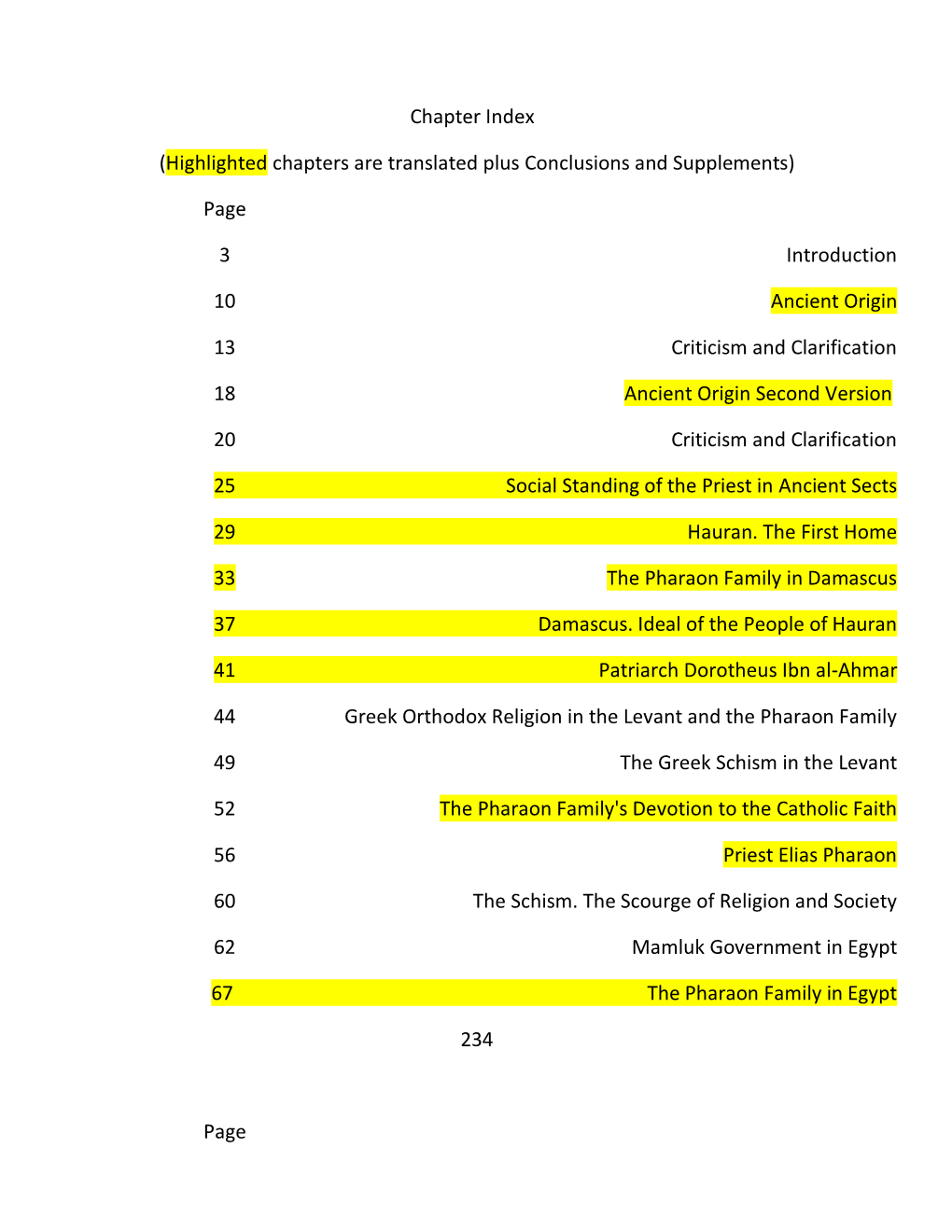 Page Introduction 3 Ancient Origin 10 Cr