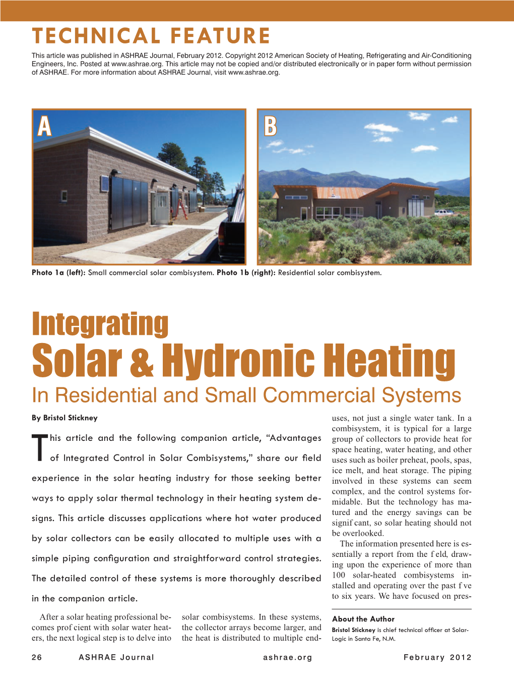 Solar & Hydronic Heating