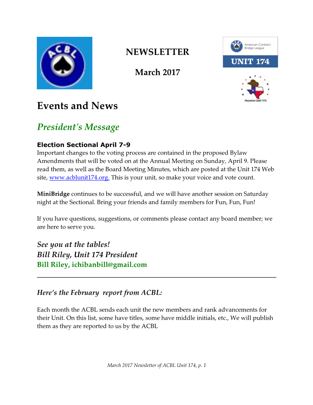 Events and News