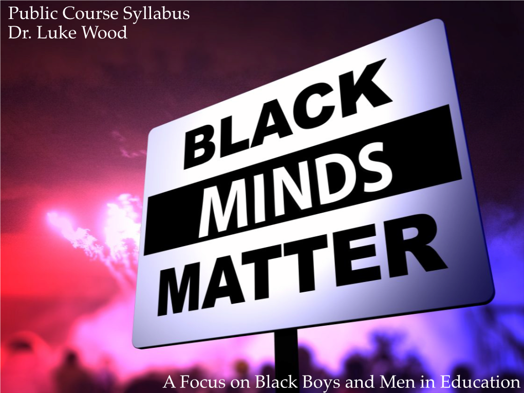 Black Minds Matter Syllabus