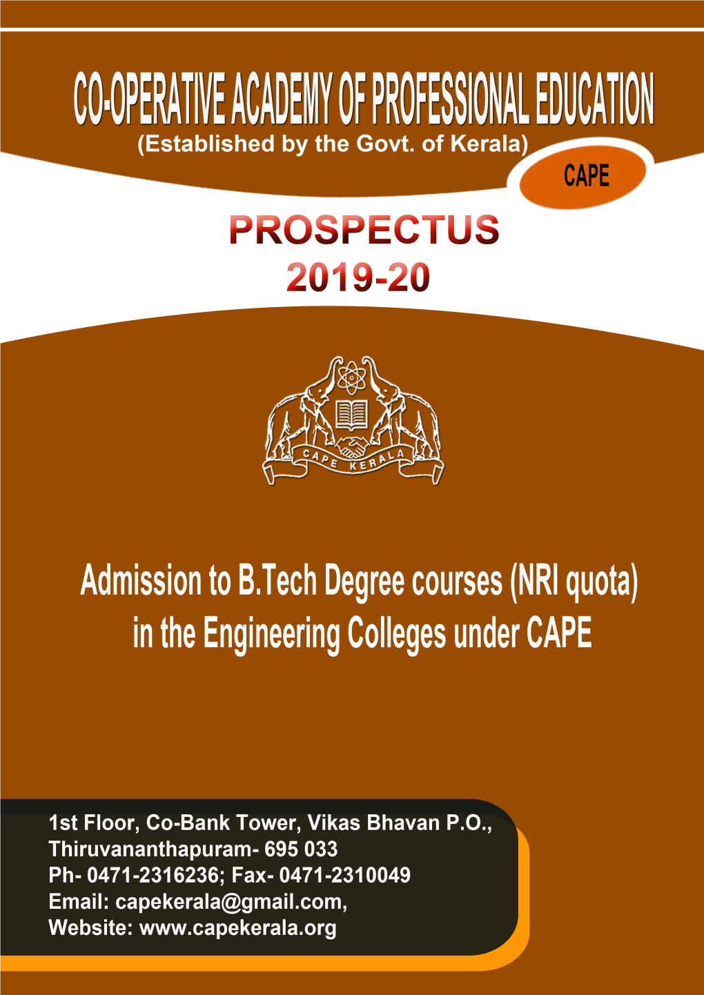 B.Tech NRI Prospectus2019-20.Pdf