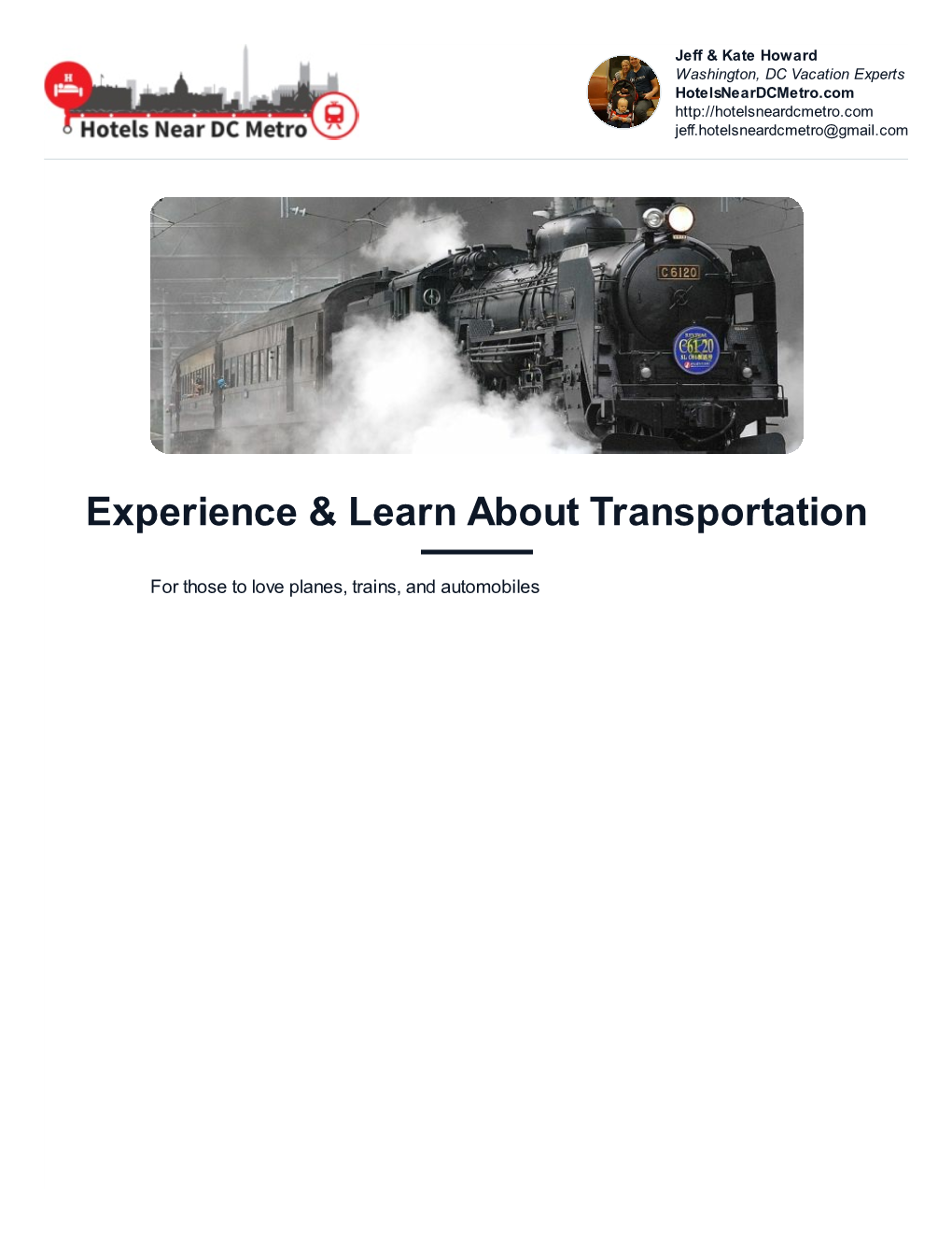 Experience & Learn About Transportation