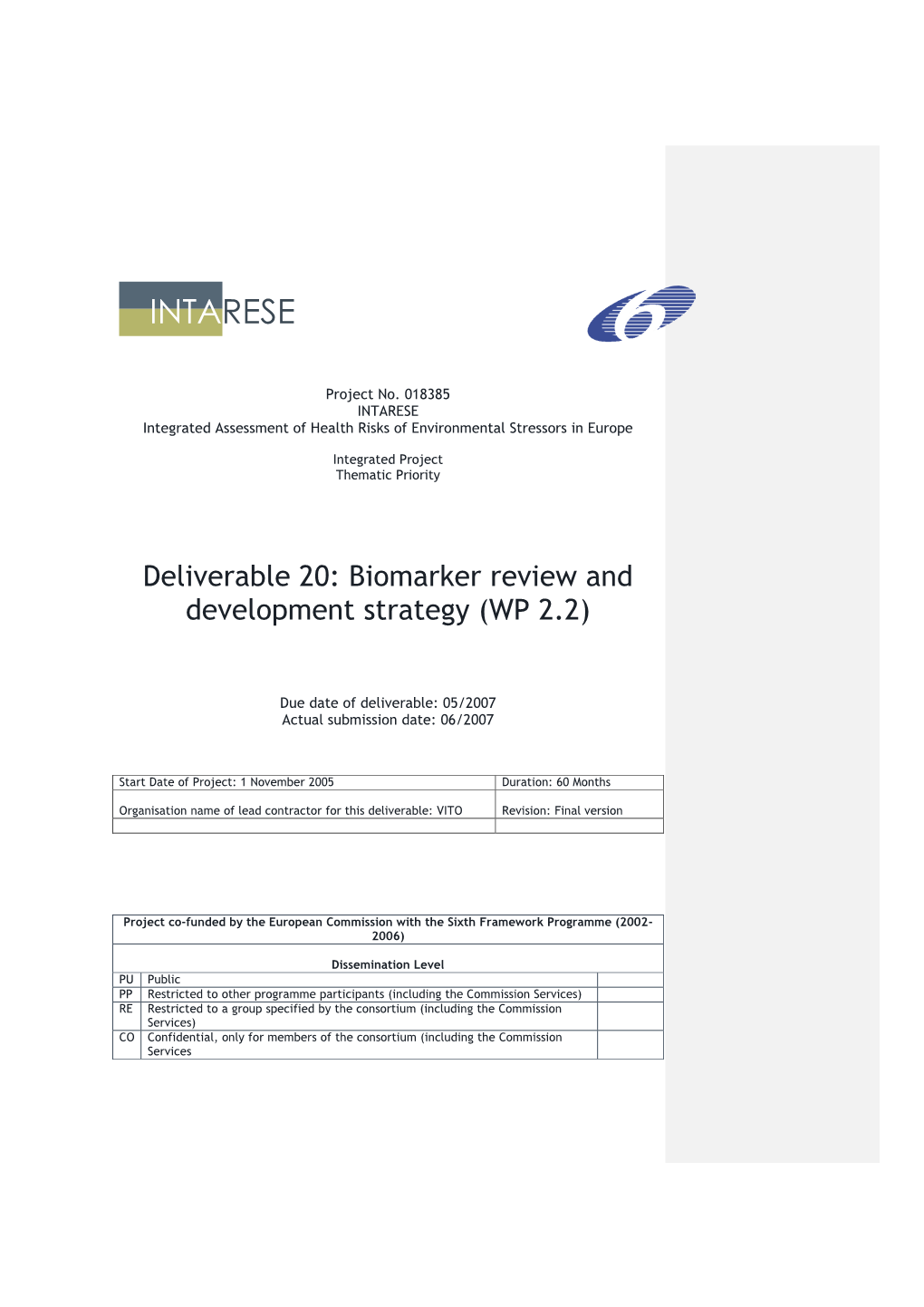 Biomarker Review and Development Strategy.Pdf