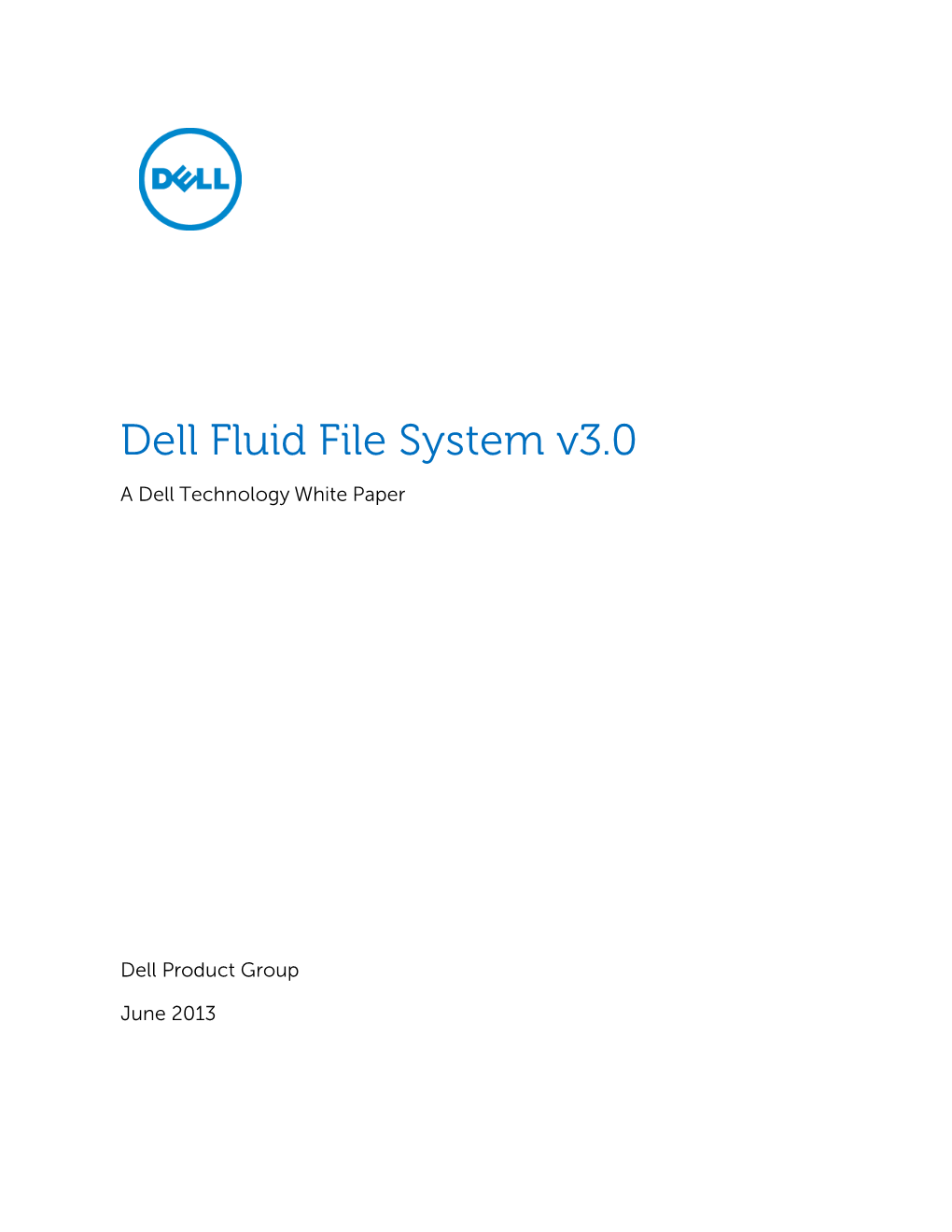 Dell Fluid File System V3.0