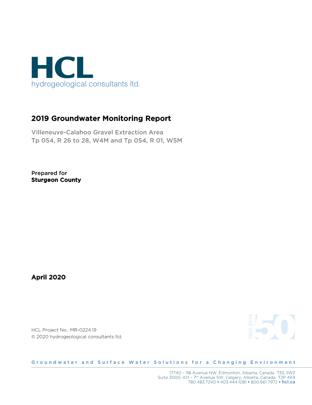 Water Well Drilling Report