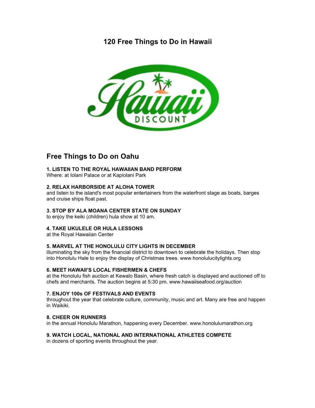 Free Things to Do on Kauai