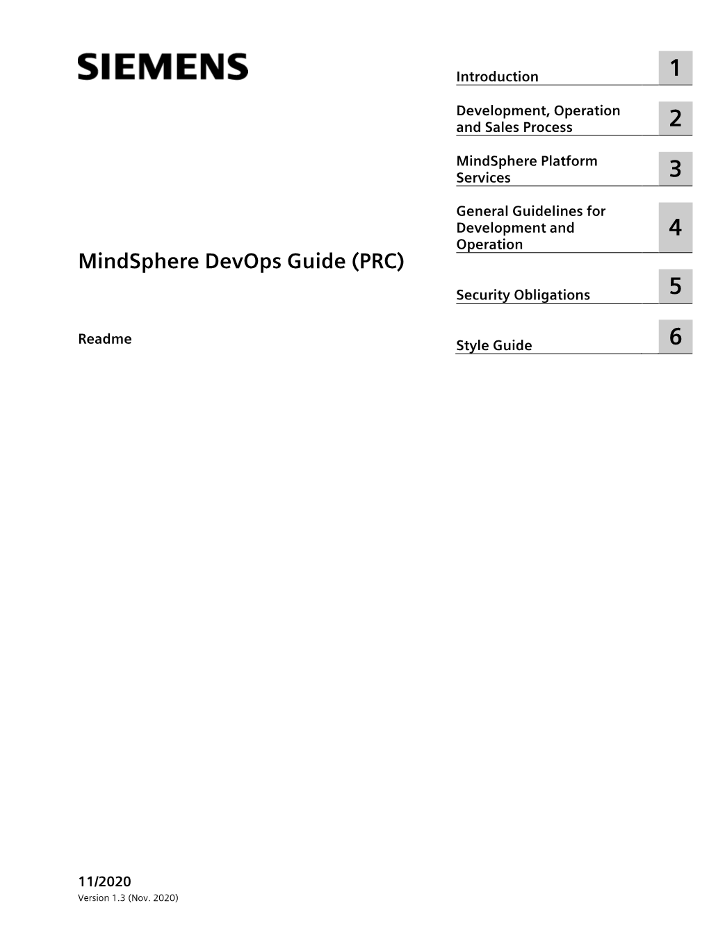 Mindsphere Devops Guide (PRC)