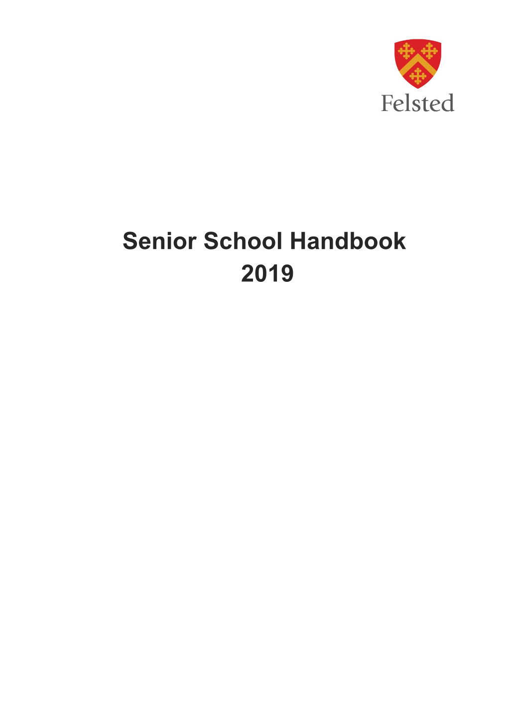 Senior School Handbook 2019