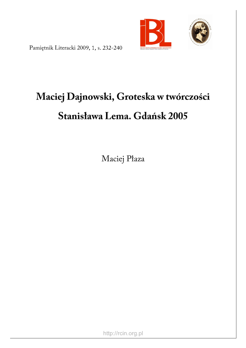 Maciej Dajnowski, Groteska W Twórczości Stanisława Lema