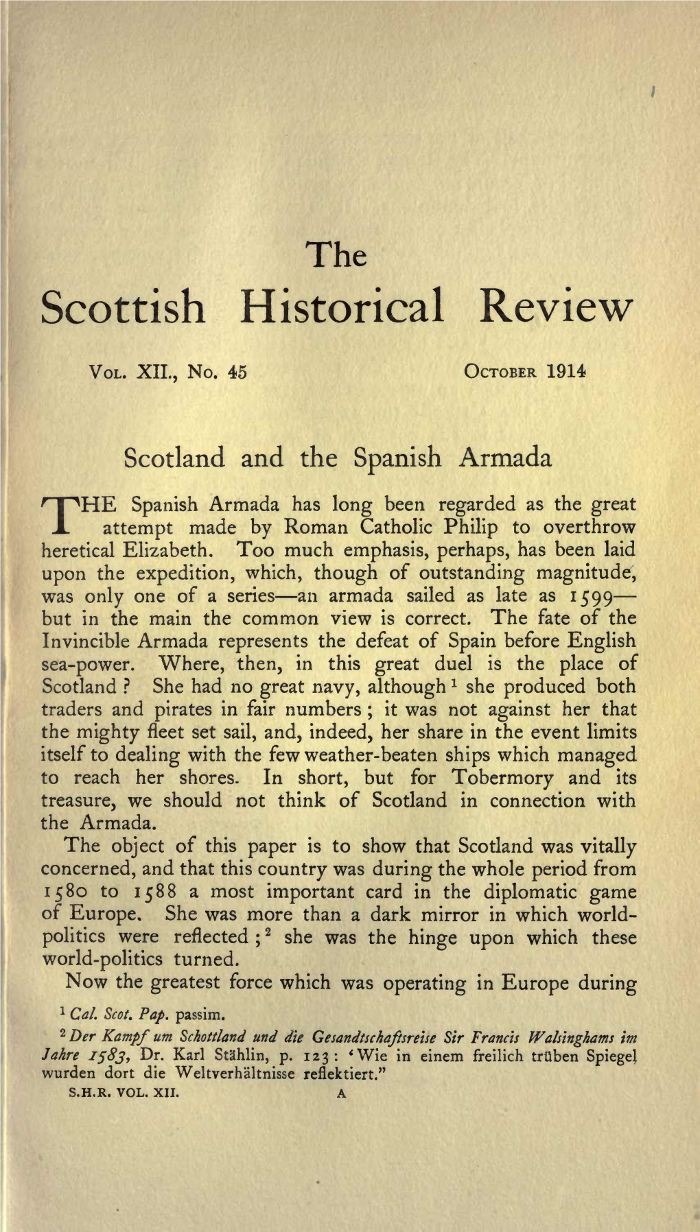 The Scottish Historical Review