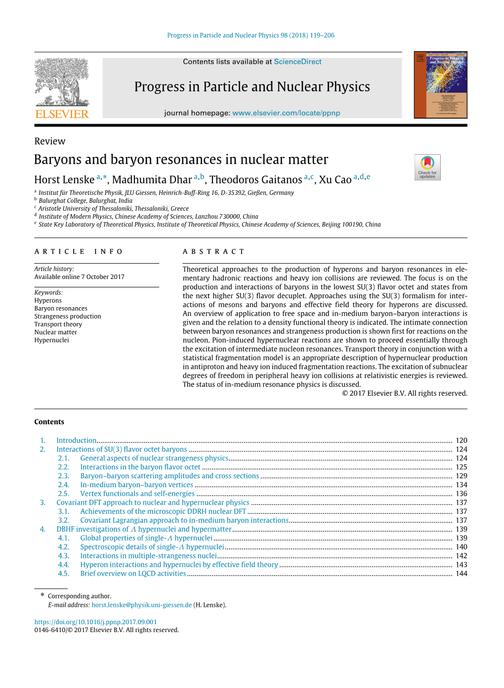 Baryons and Baryon Resonances in Nuclear Matter