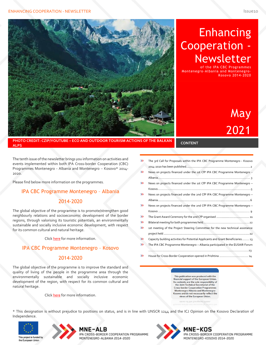 ENHANCING COOPERATION - NEWSLETTER Issue10