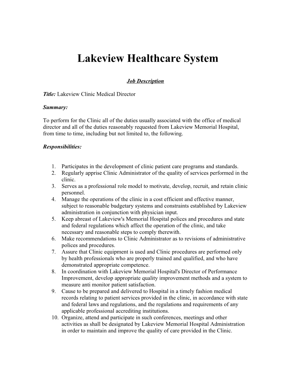 Lakeview Healthcare System s1