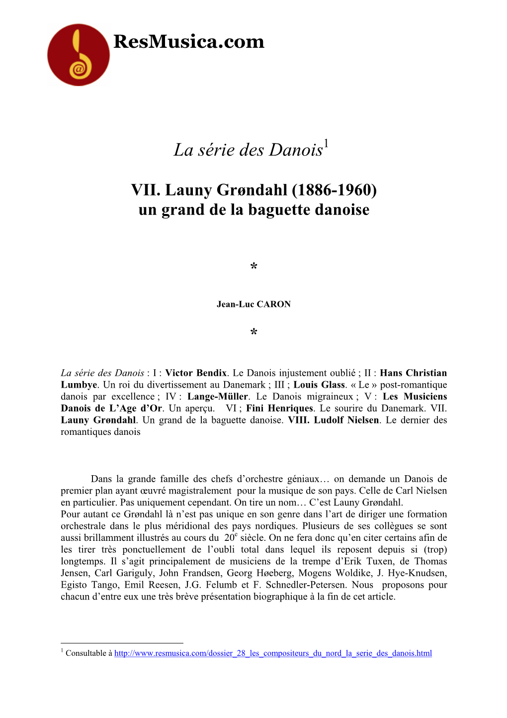 Launy Grøndahl (1886-1960) Un Grand De La Baguette Danoise