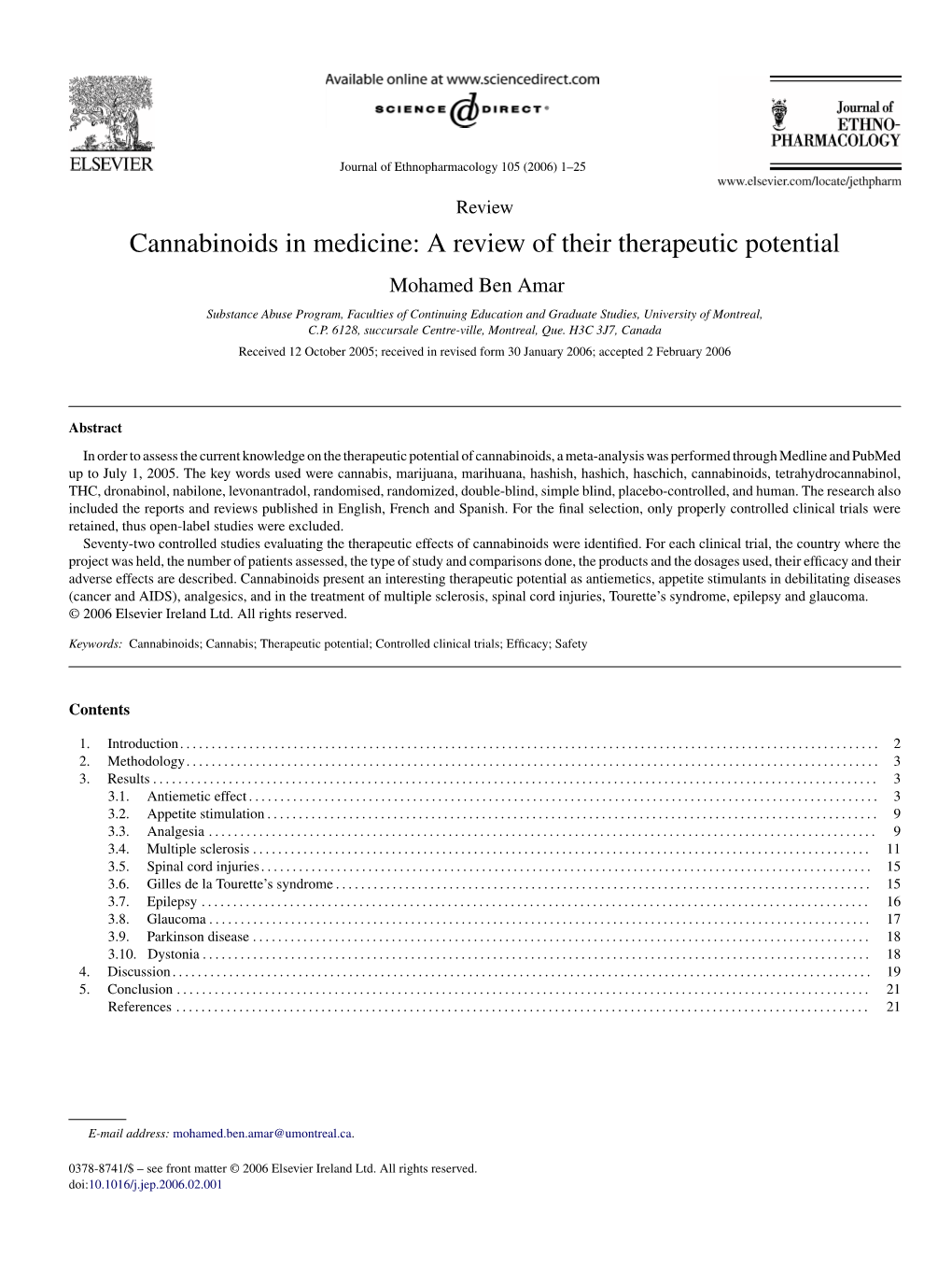 Cannabis Research