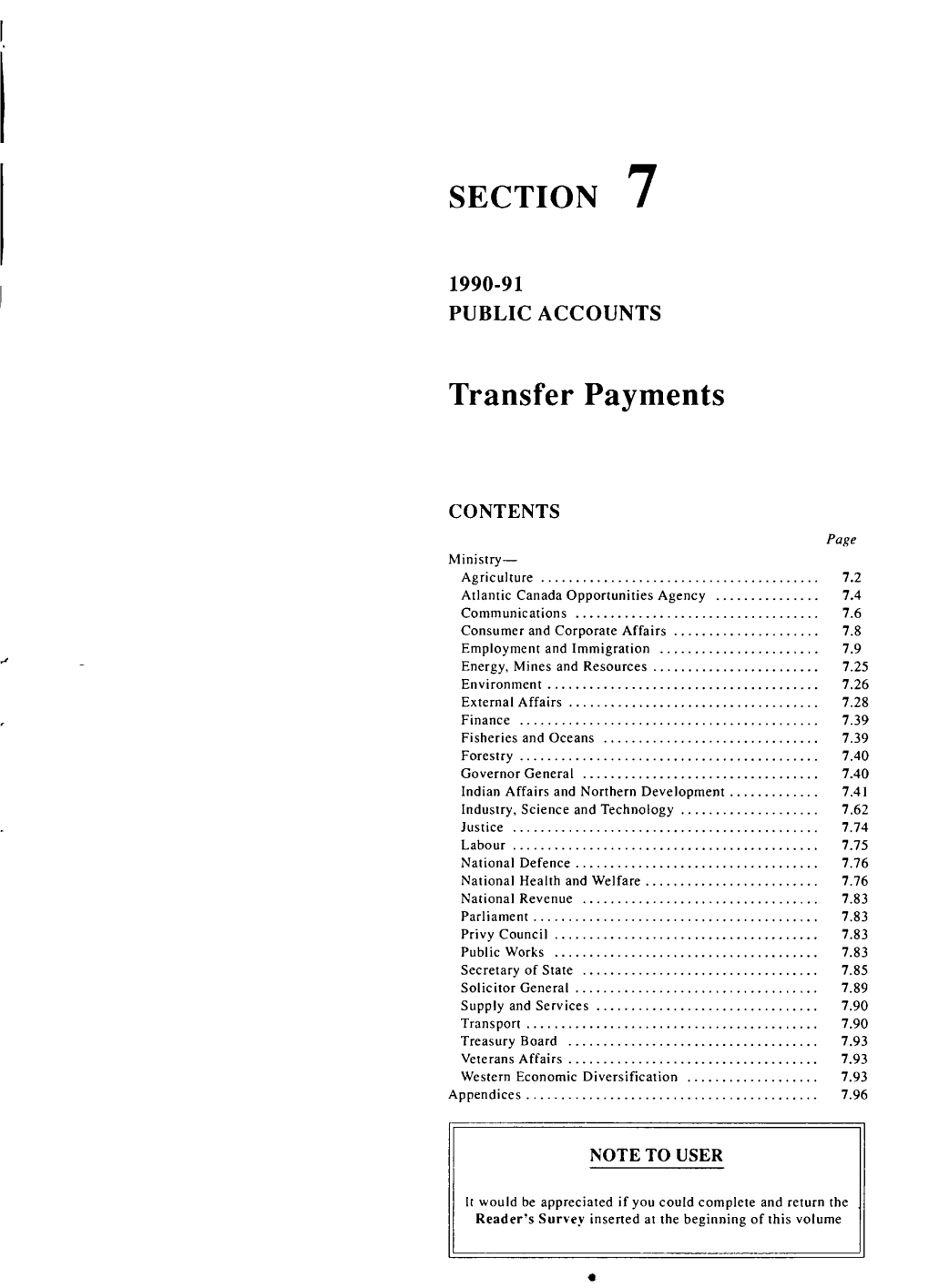 Public Accounts of Canada, 1991, V.2, Pt.2