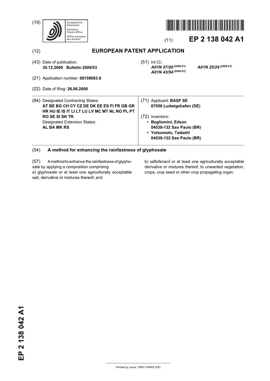 A Method for Enhancing the Rainfastness of Glyphosate