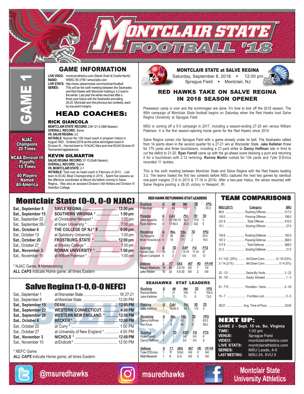 Football Game Notes