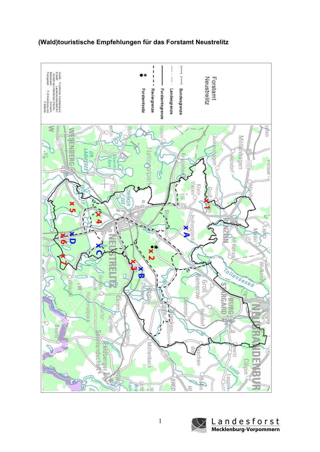 Übersicht Für Waldbesucher Neustrelitz