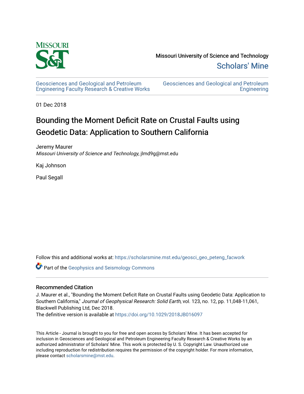 Bounding the Moment Deficit Rate on Crustal Faults