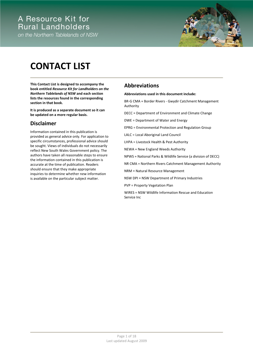 Contact List