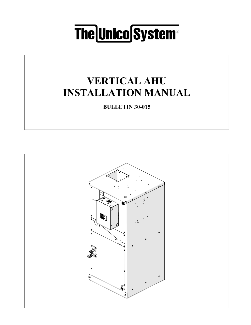 Vertical Ahu Installation Manual