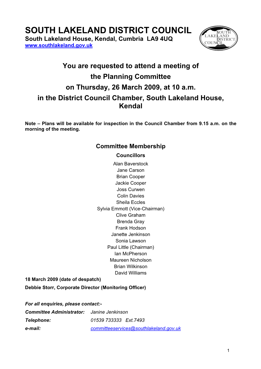 09-03-26 Planning Committee Agenda and Part L Reports PDF