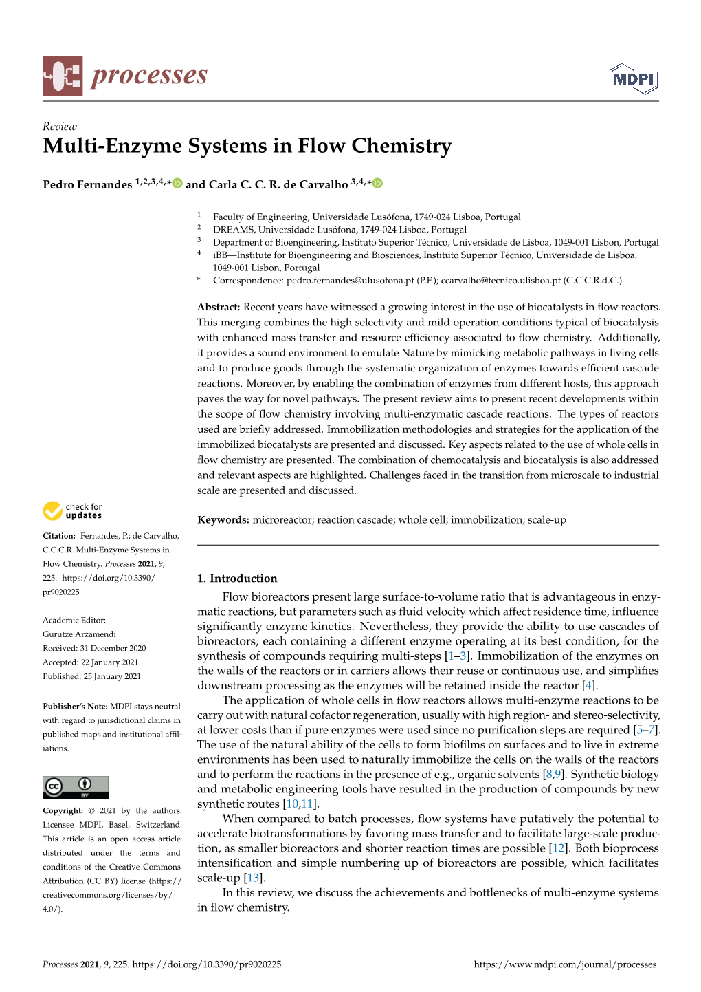 Multi-Enzyme Systems in Flow Chemistry