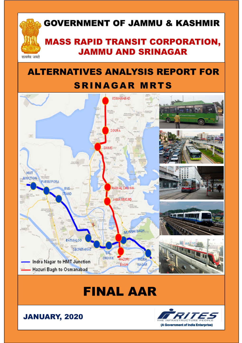 Alternatives Analysis Report for Srinagar Mrts