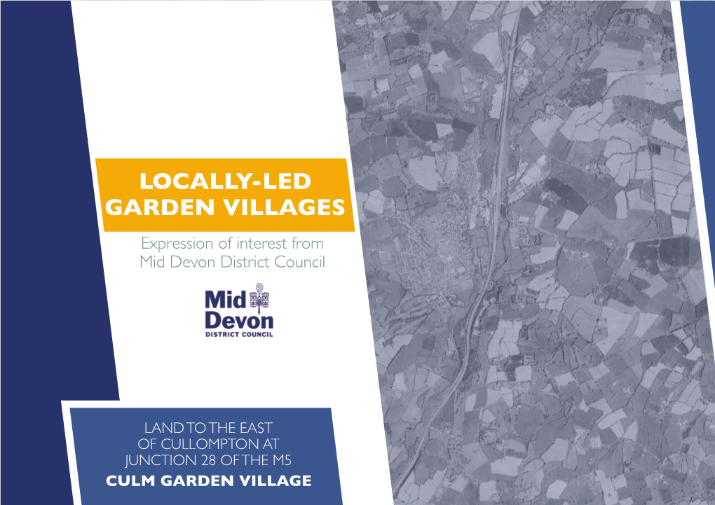 LOCALLY-LED GARDEN VILLAGES Expression of Interest from Mid Devon District Council