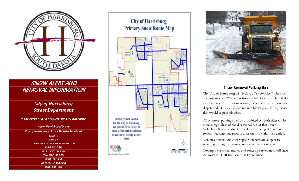 Snow Alert and Removal Information