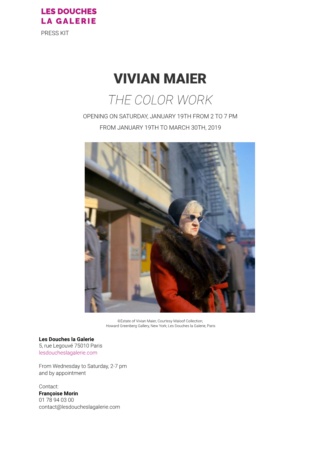 Vivian Maier the Color Work