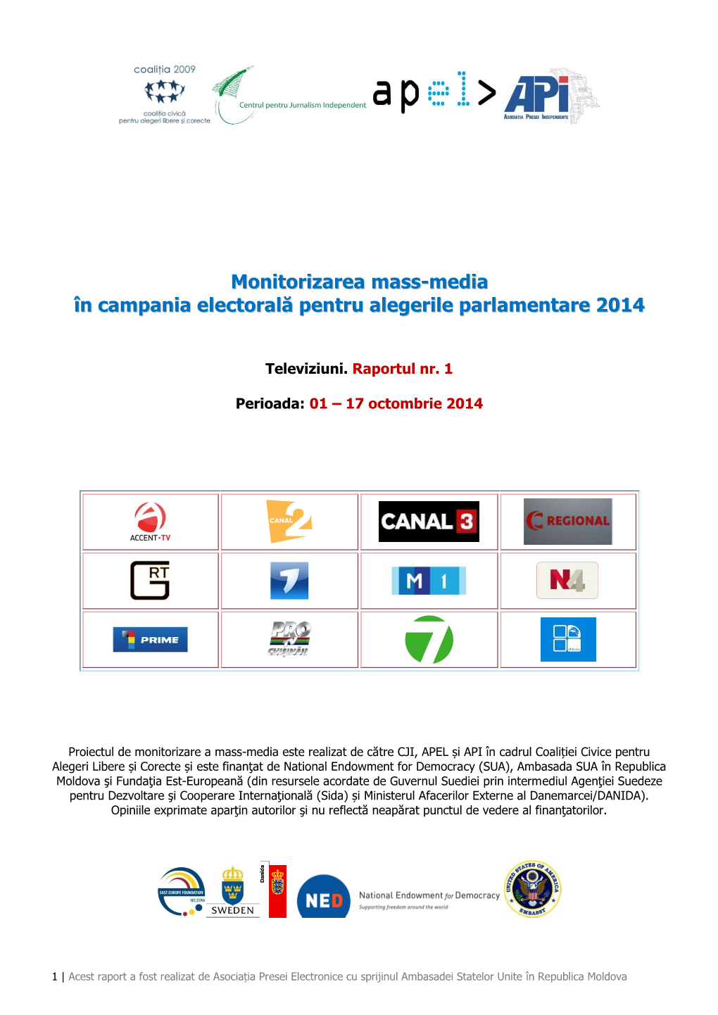 Raport 1, Ccalc, 1-17 Octombrie 2014