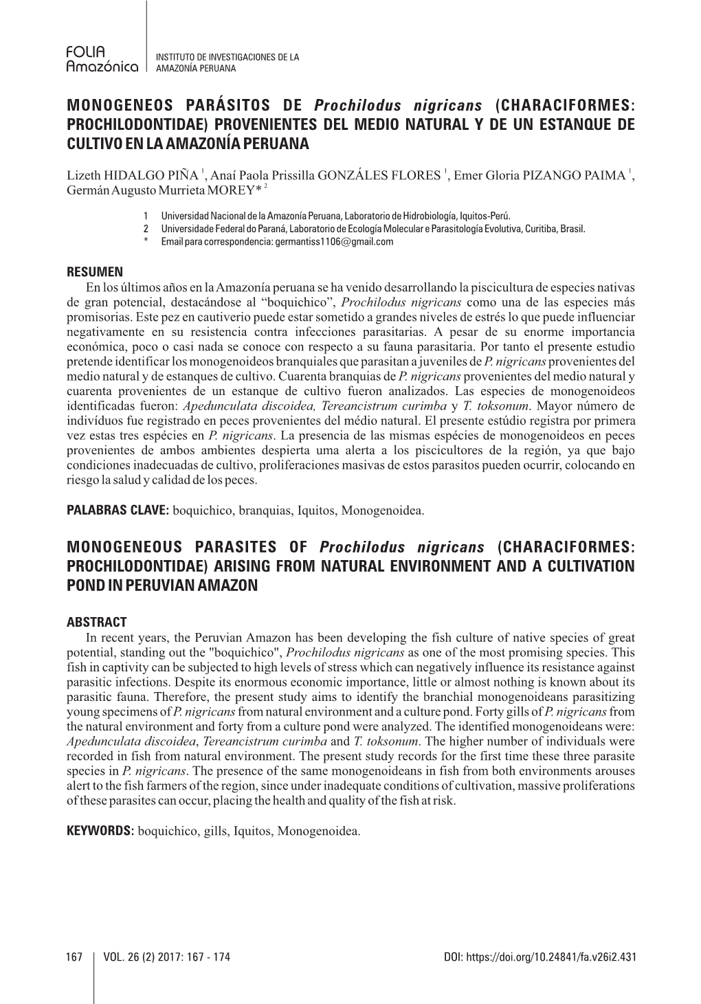 06 MONOGENEOS PARÁSITOS DE Prochilodus Nigricans.Cdr