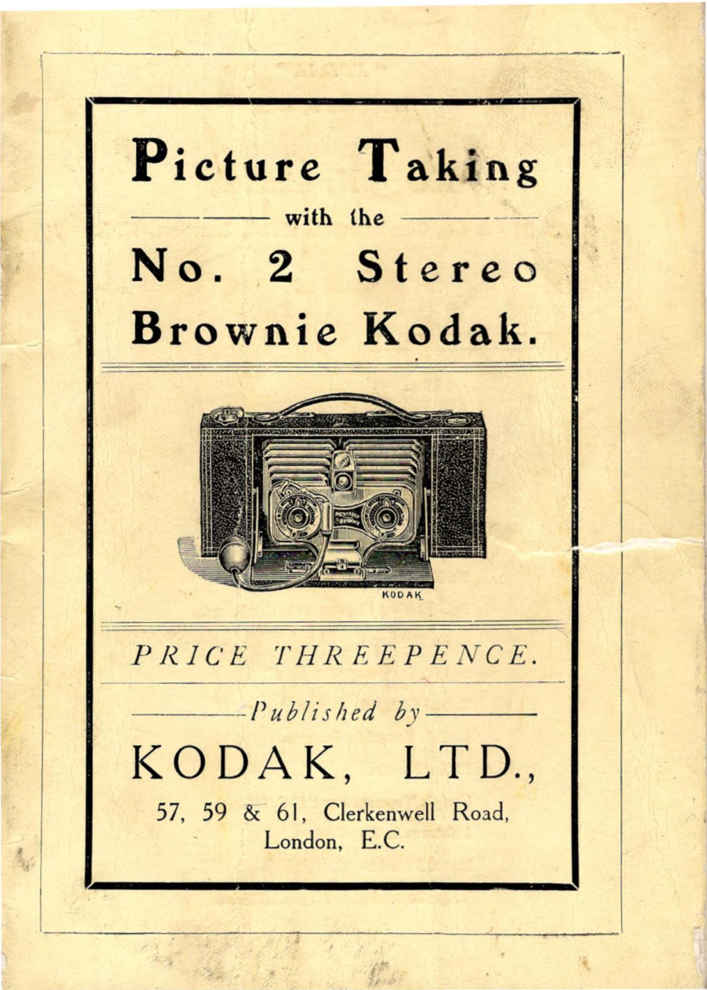 Picture Ta'king No.2 Stereo Brownie Kodak. KODAK, LTD