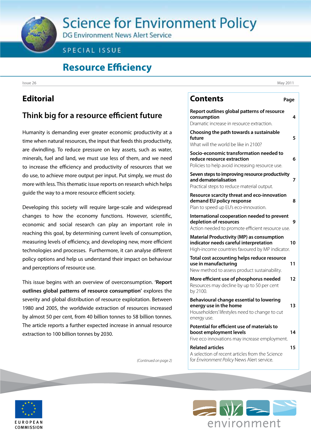 Resource Efficiency