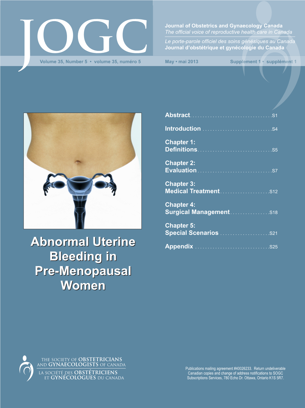 SOGC CLINICAL PRACTICE GUIDELINE Abnormal Uterine
