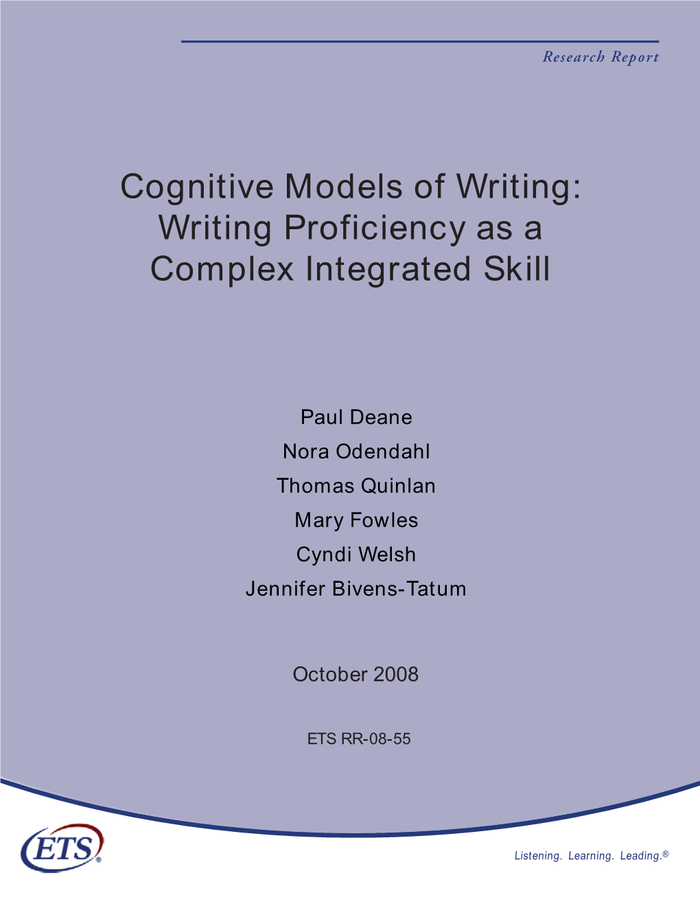 Writing Proficiency As a Complex Integrated Skill