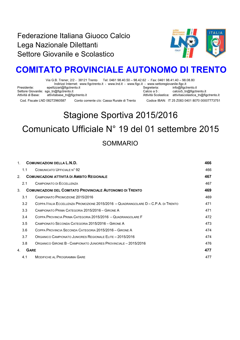 Comitato Provinciale Autonomo Di Trento