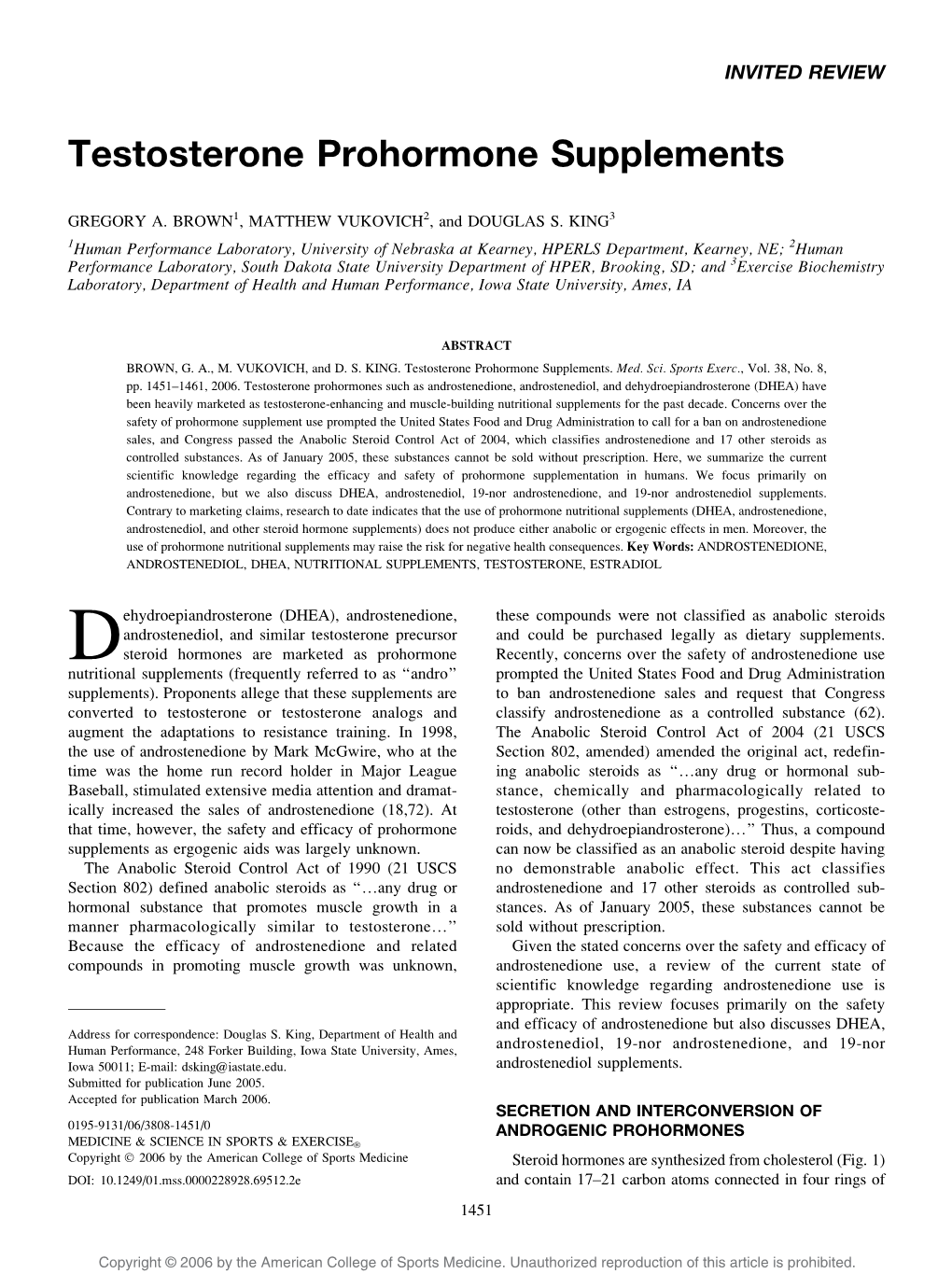 Testosterone Prohormone Supplements