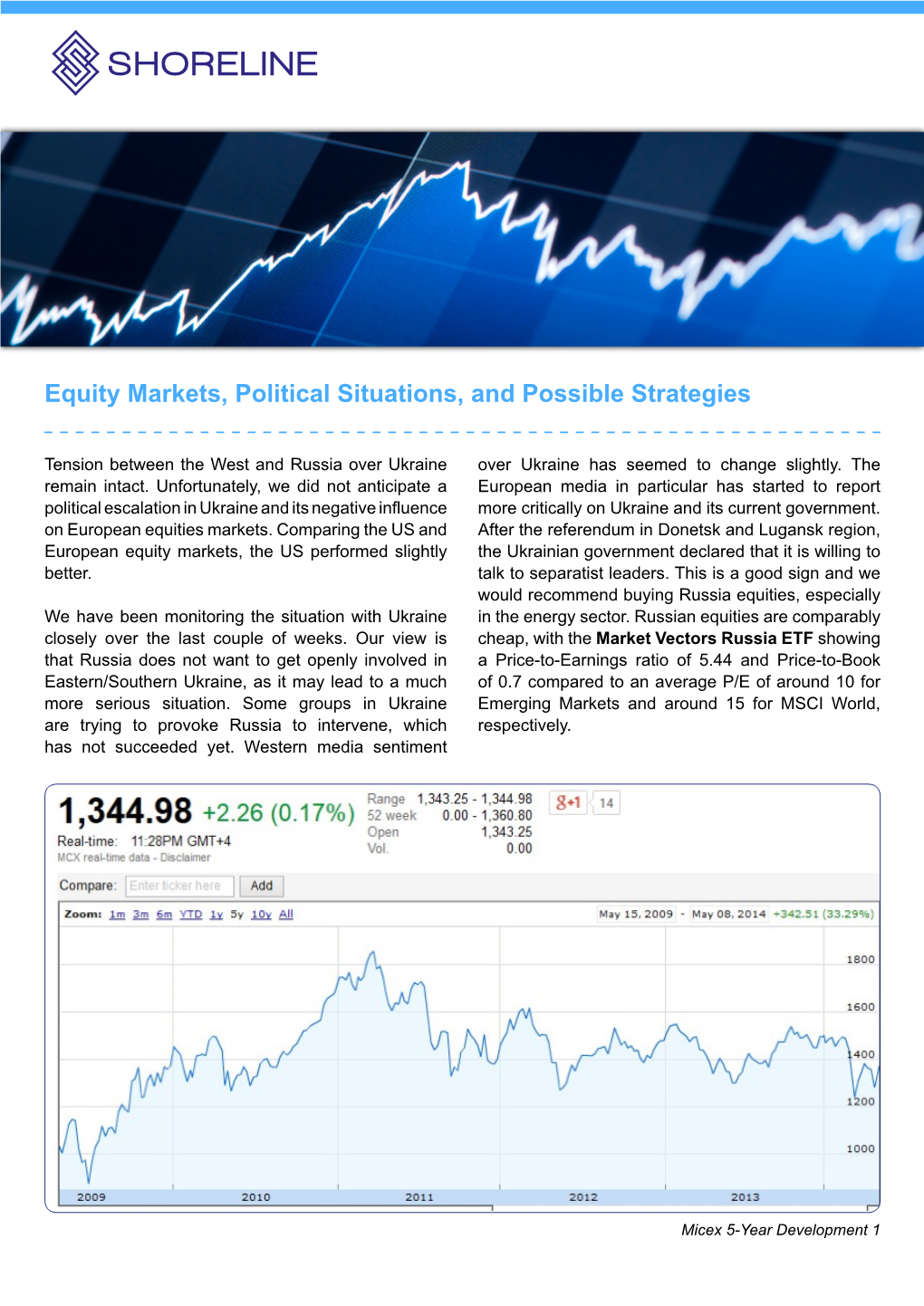 Equity Markets, Political Situations, and Possible Strategies