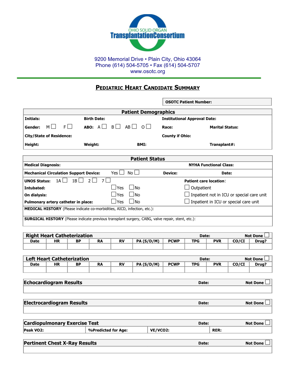 Liver Candidate Summary