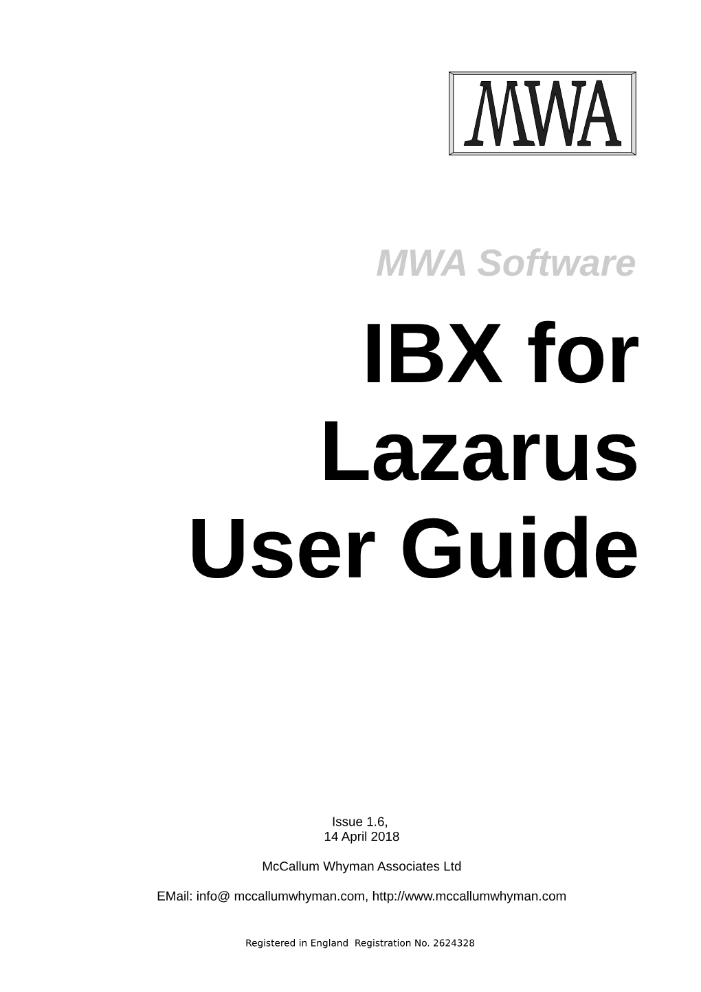 IBX for Lazarus User Guide